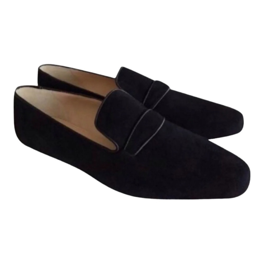J. Crew Georgie Suede Loafers in Black 8.5